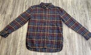 Vans Grindle Single Pocket Plaid Flannel Shirt Medium